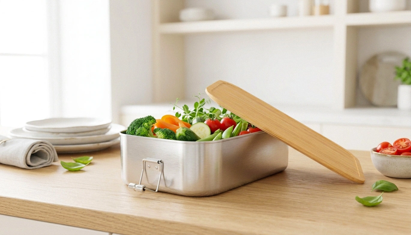 CAMELEONPACK Lunchboxen mit Bambusdeckel
